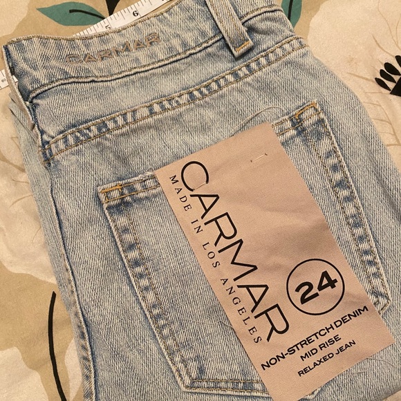 NWT LF Carmar Distressed Mid-Rise Jeans Size 24 - Picture 5 of 8